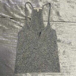 Express One Eleven Heather Grey Cashmere Crop Tank